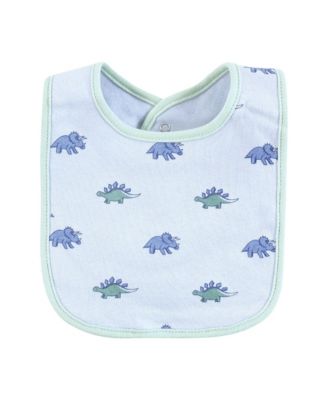 Boys 5Pk of Soft Interlock Baby Bibs