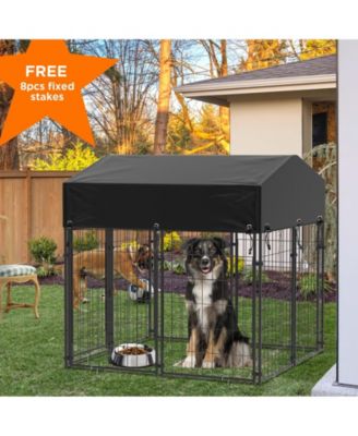 Heavy Duty Outdoor Dog Kennels Crate Dog Cages Waterproof Sun Shadow Cover