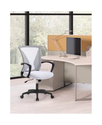 Modern Mid-Back Ergonomic Mesh Office Desk Chair with Armrests and Wheels for Comfortable Seating