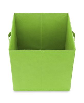 Set of 6 Collapsible Fabric Storage Cube Bins, Beige - 13" Foldable Cloth Baskets for Shelves and Cubby Organizers
