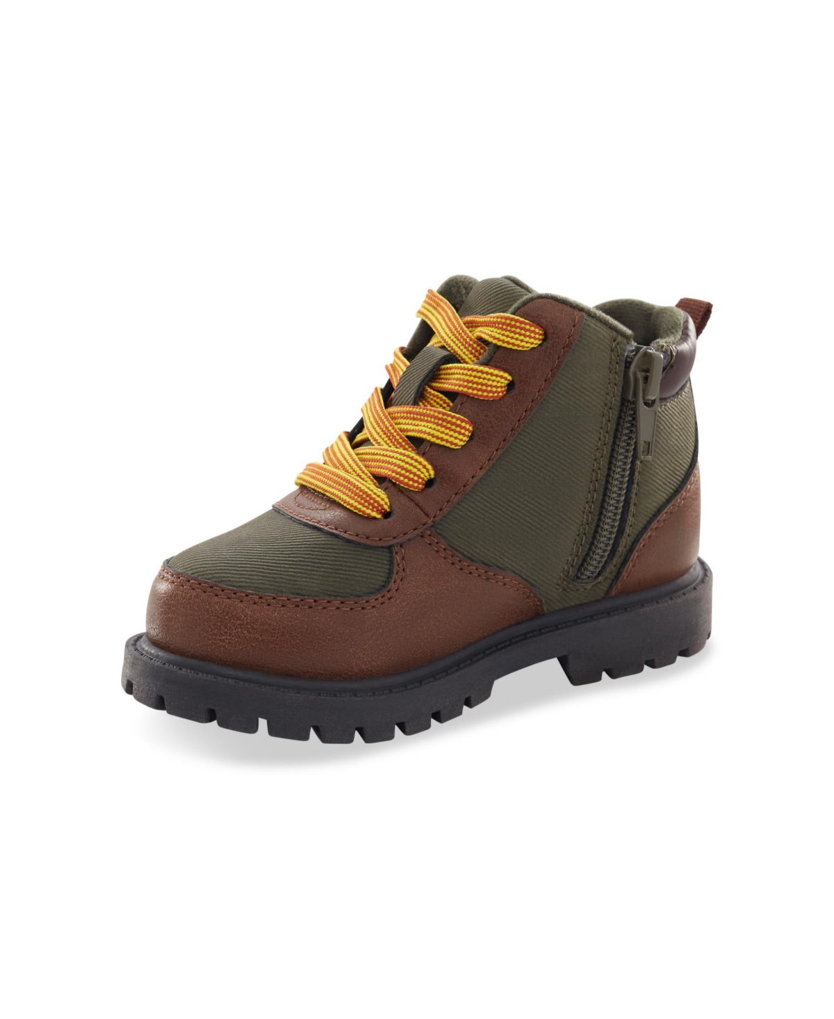 Carter's Toddler Boys Boston Boot In Brown,olive