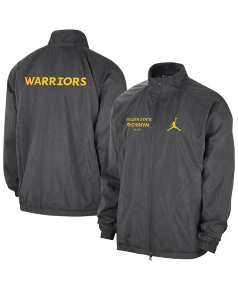 Мужская куртка Jordan Gray Golden State Warriors Courtside Statement Edition Jumpman Jam Full-Zip