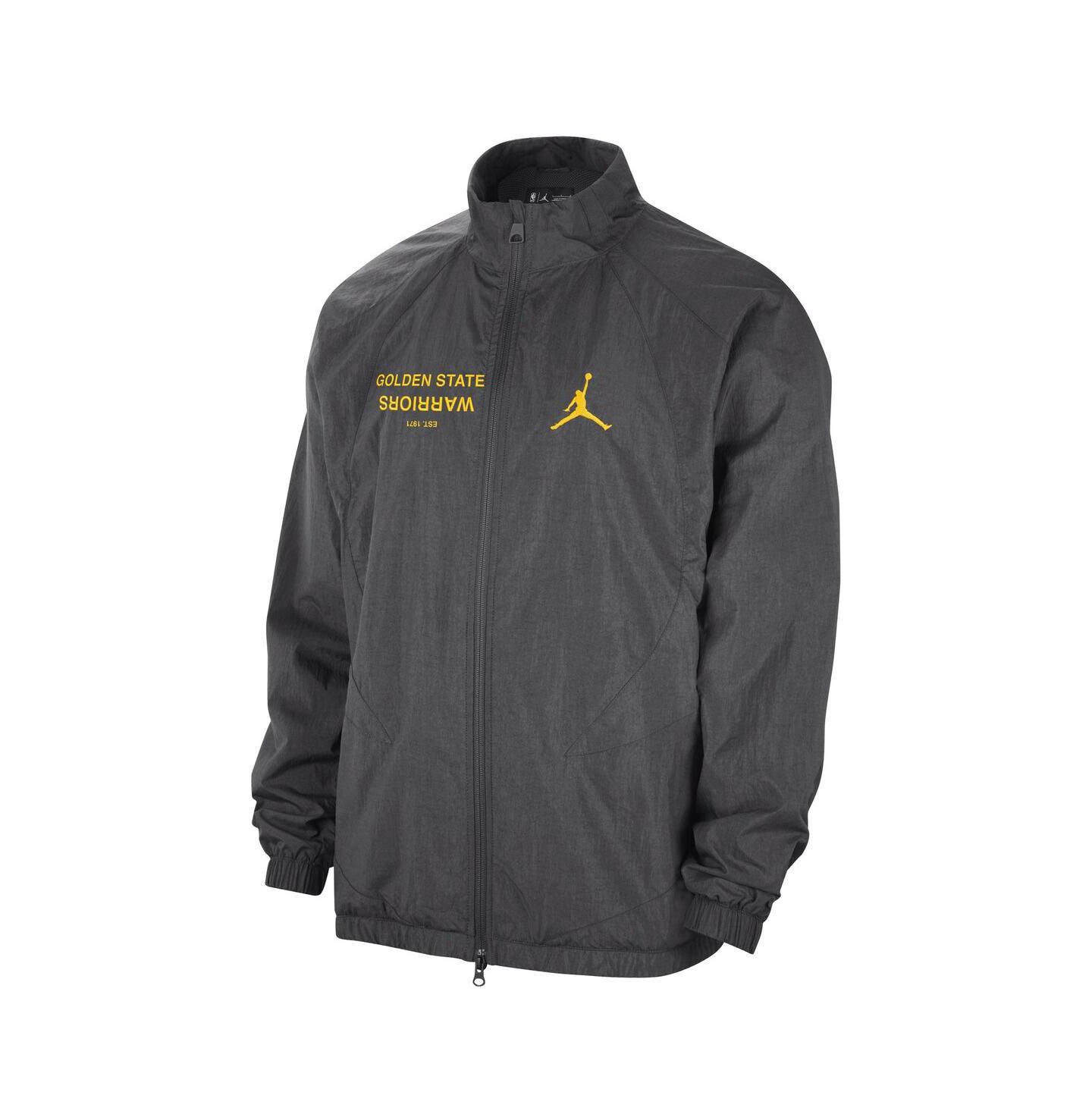 Мужская куртка Jordan Gray Golden State Warriors Courtside Statement Edition Jumpman Jam Full-Zip — фото 2