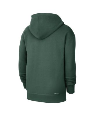 Men's Hunter Green Milwaukee Bucks Courtside Standard Issue Premium Performance Pullover Hoodie