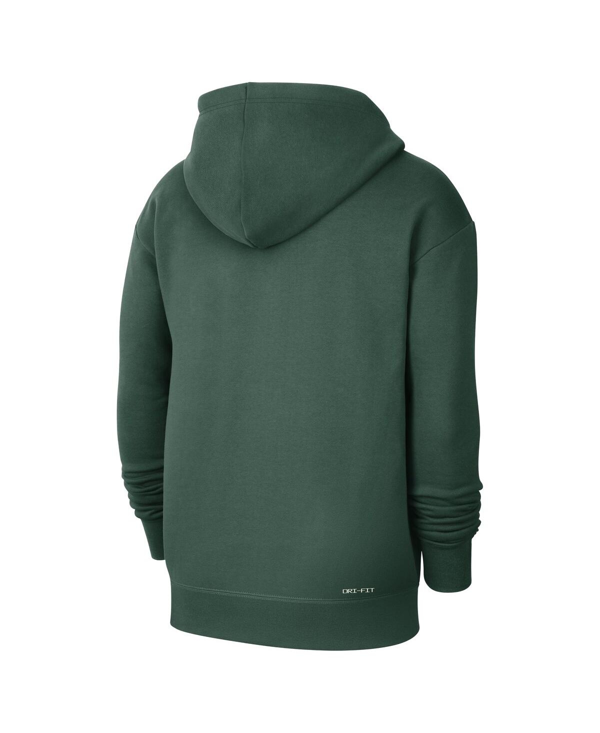 Nike Men's Hunter Green Milwaukee Bucks Courtside Standard Issue Premium Performance Pullover Hoodie In Hunter Green