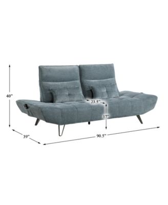 91" White Label Power Adjustable Viggo Sofa