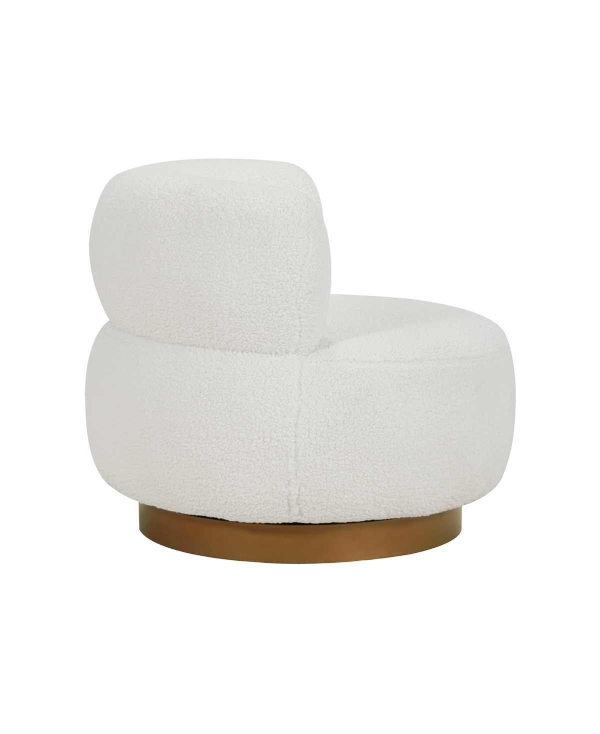 Homelegance 35" White Label Lyman Swivel Chair In White