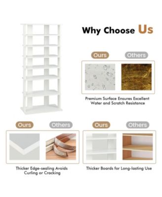 7 Tiers Vertical Shoe Rack for Front Door
