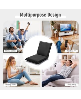 Adjustable 6 positions Folding Lazy Man Sofa Chair Floor Chair