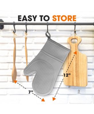 Set of 2 Premium Silicone Oven Mitts