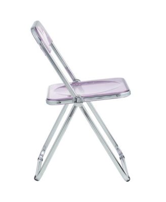 Lawrence Acrylic Folding Chair With Metal Frame