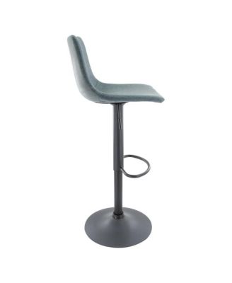 Tilbury Modern Adjustable Bar Stool With Footrest & 360-Degree Swivel