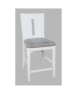 Urban Icon Contemporary Slotback Upholstered Counter Stool (Set of 2)