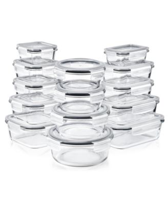 Glass Food Storage Containers with Lids - Airtight, Microwave, Fridge, Dishwasher, Oven Safe, BPA-Free, Stackable, Meal Prep Containers
