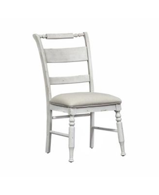 Slat Back Side Chair (RTA)-Set of 2 Traditional White