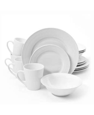 Dinnerware Set for 4 – 16-Piece Ceramic Dish Set with Dinner Plates ...