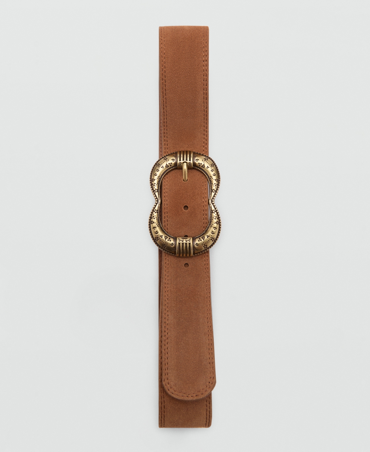 Mango Women's Buckle Leather Belt