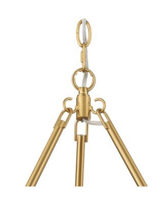 Carrine 31 1/2" Modern Pendant Chandelier Ceiling Light Fixture Dining Room Over Table Flower Soft Gold Finish Crystal