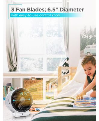 BLACK+DECKER Dual Function Desktop Heater & Fan, 3 Settings, 750W/1500W Space Heate, White