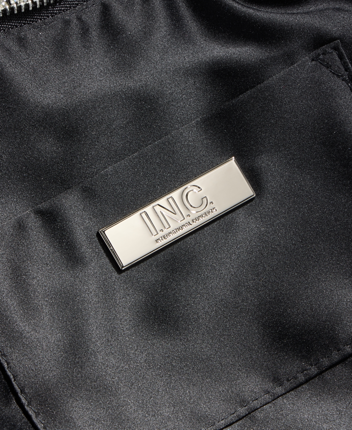 Inc International Concepts Small Diamond Mesh Hobo, Exclusively At Macy's In Black