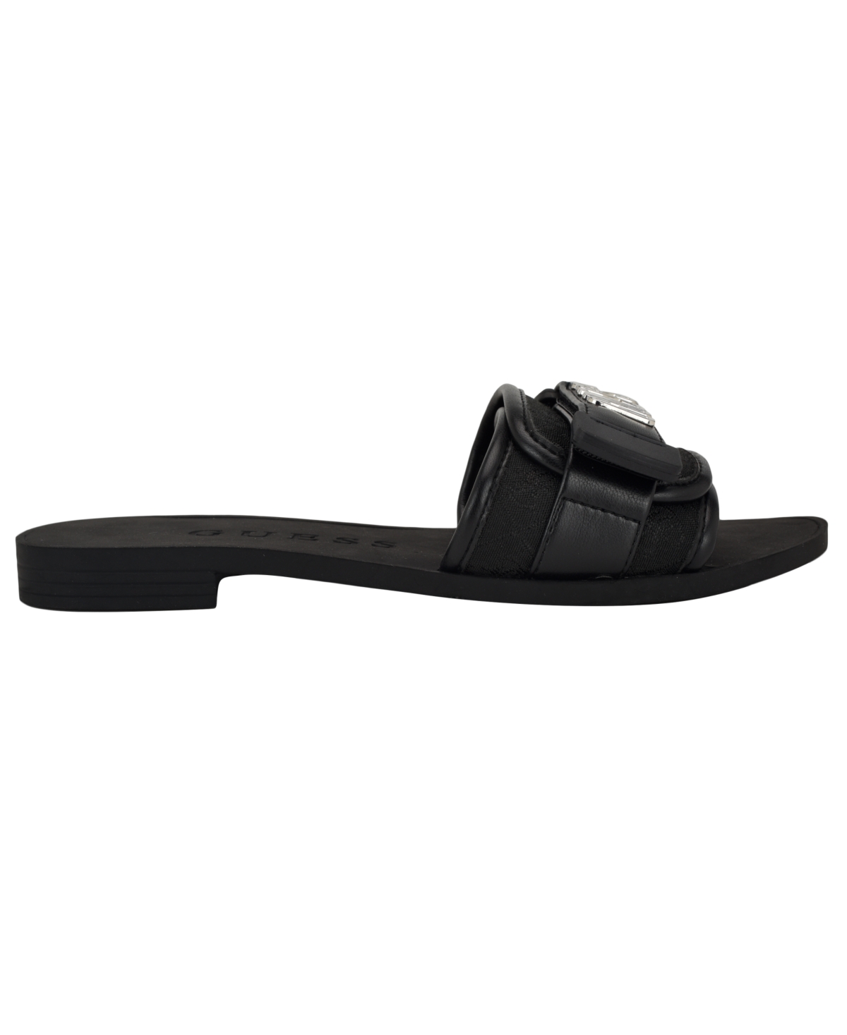 Guess Women's Elyze Quattro G Slip-on Slide Flat Sandals In Black