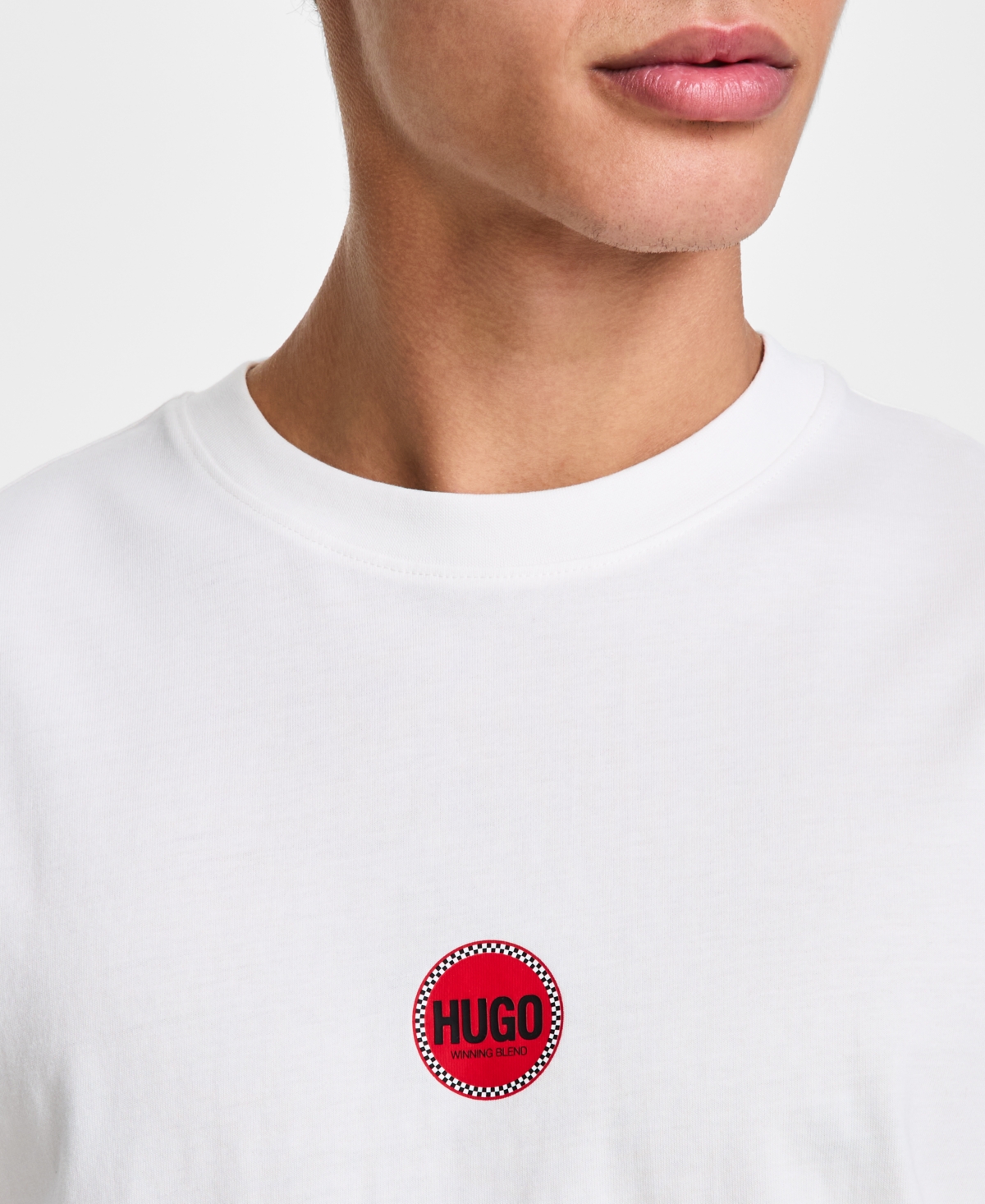 Hugo Boss Men's Derdcho Relaxed Fit Short Sleeve Logo Graphic T-shirt In Natural
