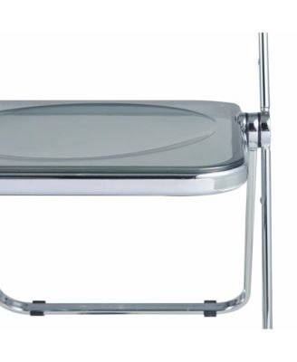 Lawrence Acrylic Folding Chair With Metal Frame