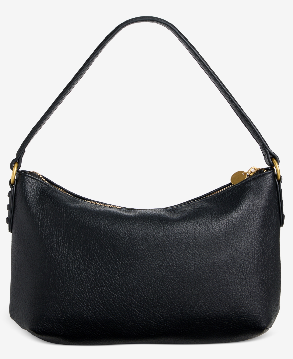 Style & Co Medium Zippered Shoulder Bag, Exclusively At Macy's In Deep Black