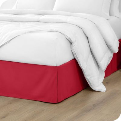 Tailored Microfiber Pleated Bedskirt, Full