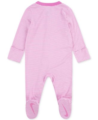 Baby Boy or Girl Viscose Striped Footed Coverall 