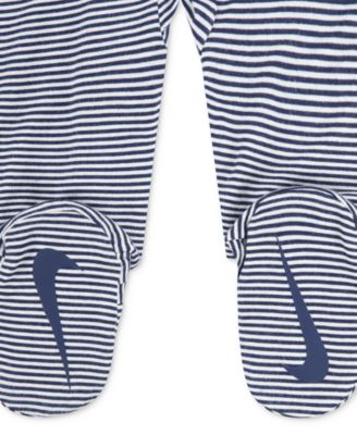 Baby Boy or Girl Viscose Striped Footed Coverall 