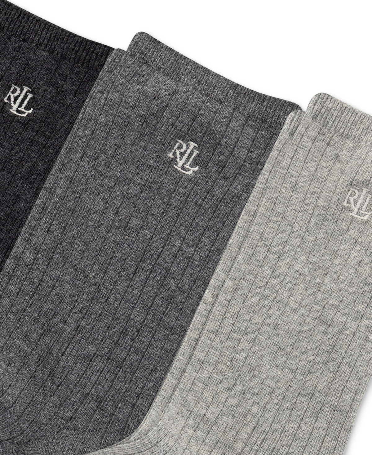 RALPH LAUREN WOMEN'S 3-PK. CLASSIC RIB TROUSER SOCKS 