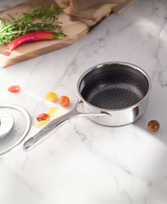 DiamondClad 1.5-Qt. Hybrid Nonstick Stainless Steel Saucepan and Lid