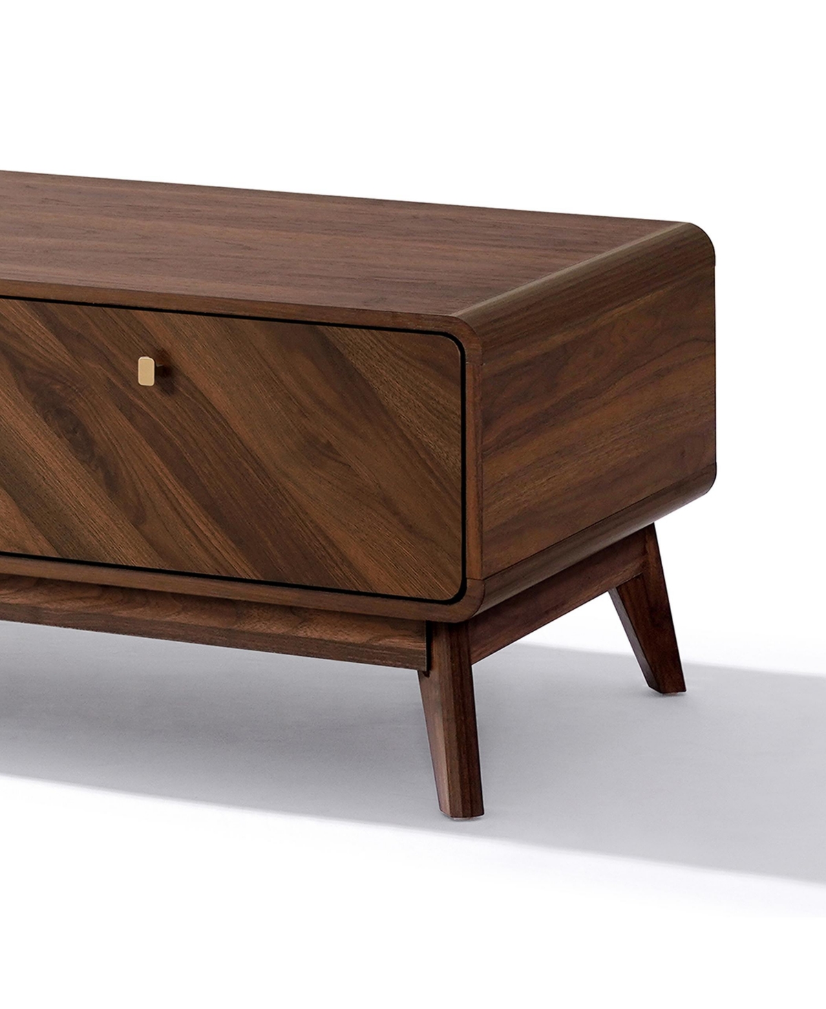 Luxenhome Columbia Engineered Wood Coffee Table With Storage In Brown