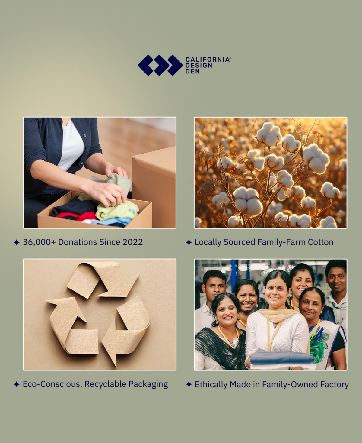 Standard Size 100% Cotton 500 Thread Count Pillow Cases, and Standard Size, Soft and Silky, Cool and Smooth by California Design Den