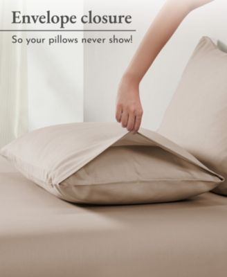 California Design Den Standard/Queen Size Pillowcases Set of 2 – 100% Cotton, Soft & Durable Sateen, Fits Standard and Queen Size Pillows