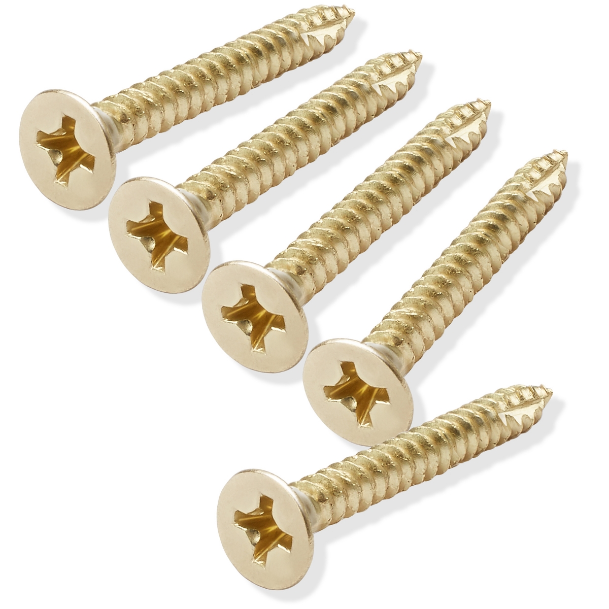 Black Wood Screws #9 x 1-1/2 Inch for Door Hinges - 25 pack - Chrome