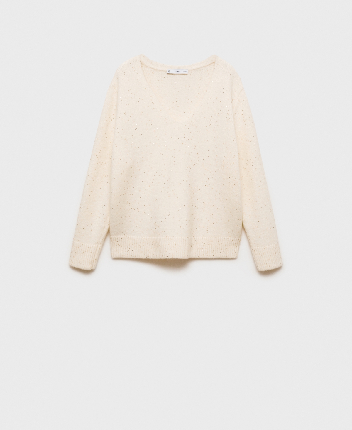 Mango Sweater Gold In Gold