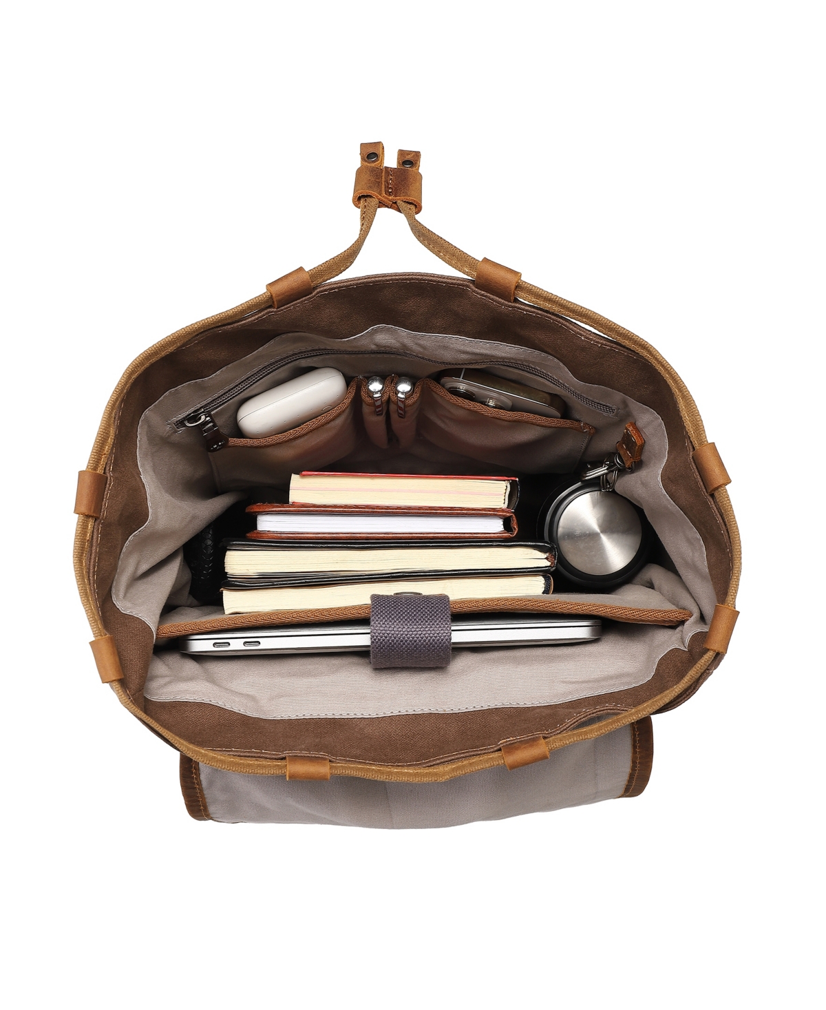 Tsd Brand Oak Hill Canvas Backpack In Brown