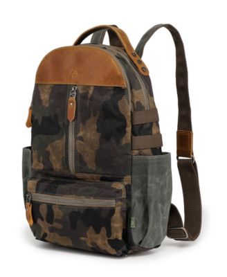 Mountain Leaf Utility Bee-Wax Canvas Backpack