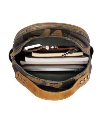 Mountain Leaf Utility Bee-Wax Canvas Backpack