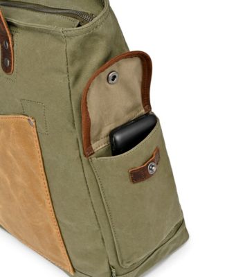 Valley and Sky Large Canvas Tote Bag