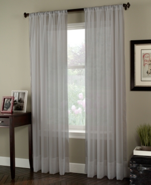 Chf Sheer Soho Voile 59" X 132" Panel In Silver