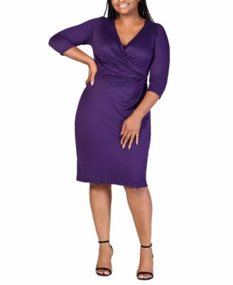 Plus Size Wrap Dress