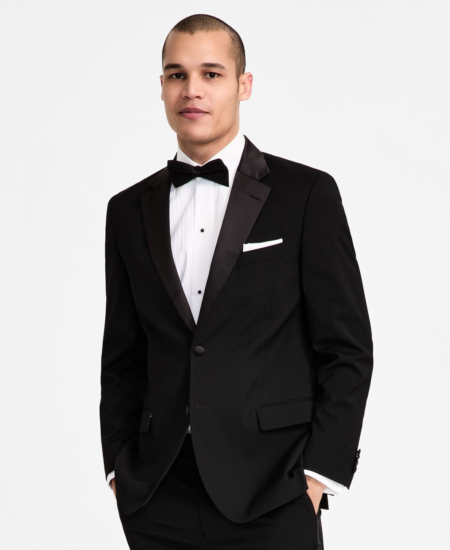 Мужские комплекты Nautica Modern-Fit Stretch Nested Tuxedo, цвет: Чёрный — фото 2