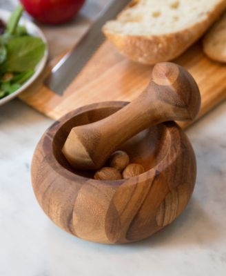 Acacia Wood 5.75" Mortar and Pestle