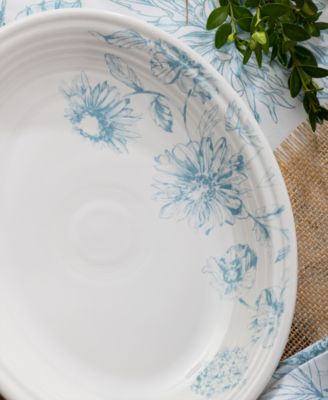 Botanical Floral Oval Platter