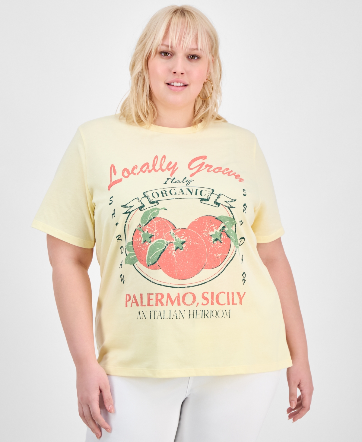 Trendy Plus Size Palermo Tee - Yellow