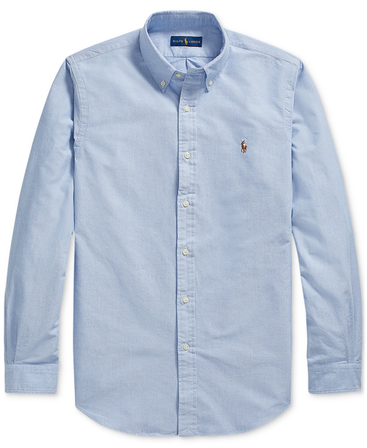 Polo Ralph Lauren Button Down Collar Shirt In Blue