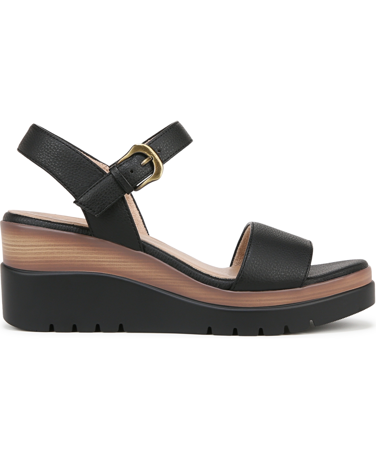 SOUL NATURALIZER WOMEN'S GRACIELA ROUND OPEN TOE WEDGE SANDALS 